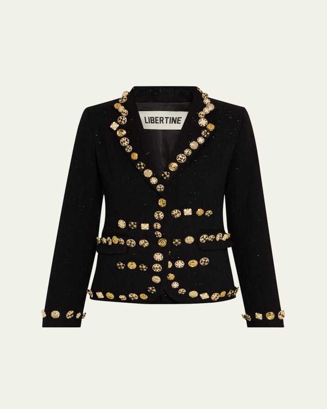 Button Luxe Short Jacket